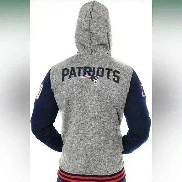 NFL Team Gear-Patriots Zip up hooded sweatshirt, Mens Size XL, Unisex - Picture 2 of 10